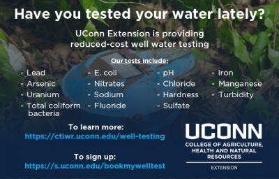 Have you tested your well water lately?