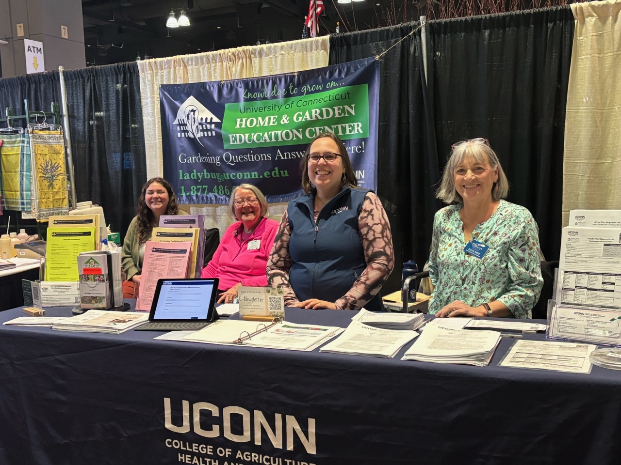 Volunteers at the HGEC Booth at the CT Flower & Garden Show 2025